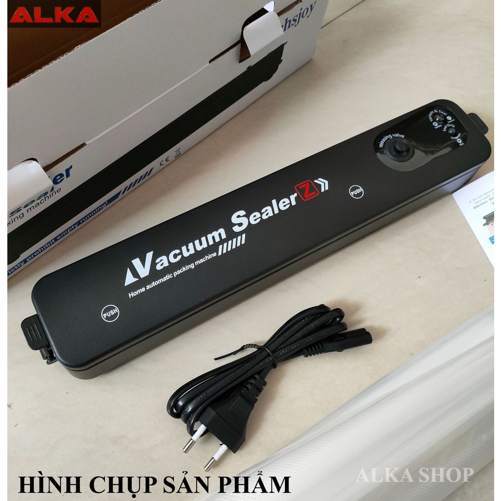 Máy hút chân không thực phẩm kiêm máy hàn miệng túi cao cấp Vacuum Sealer .