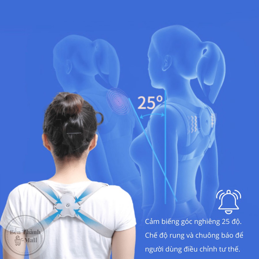 ✈️ [Freeship] Đai chống gù lưng điện tử Hunchback Corrector [Báo rung hiệu quả]