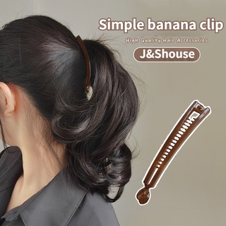  Kf465 Phụ kiện tóc kẹp chuối độc hại màu kẹo mùa hè Hàn Quốc 