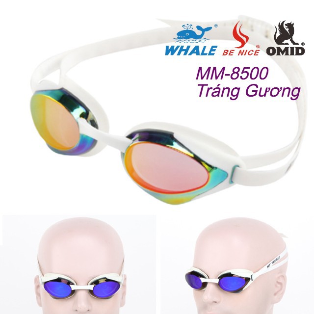 Kính Bơi Tráng Gương WHALE MM8500 Sắc mầu thời trang thumbnail