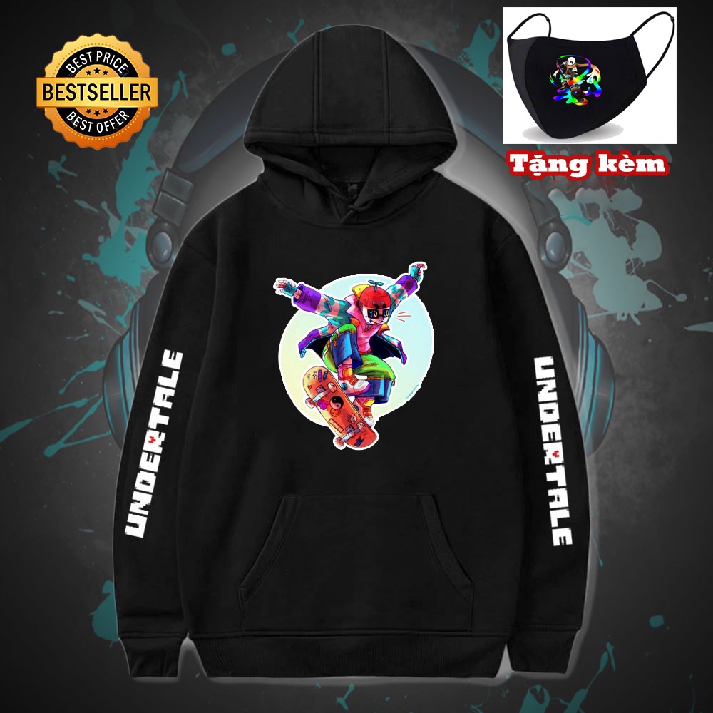 💥HOT 🎁 BST 20 Mẫu Áo Hoodie Sans Undertale , Skate, Color , Booyah , Fresh Ink , Fresh Ink, sieu chất 💖