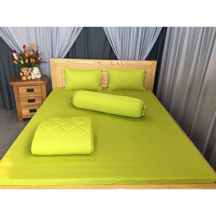 Bộ Drap Thun Màu Hàn Quốc Mát Lạnh