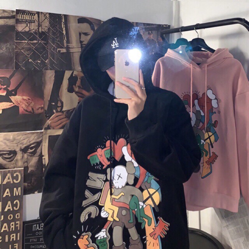 ✅ Áo Hoodie KAWS Effect, form đứng Unisex , Hoodie Hottrend