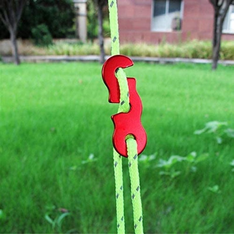 Khóa Cố Định Dây Lều Ba Lỗ Chữ S Bằng Hợp Kim Nhôm Chất Lượng Cao