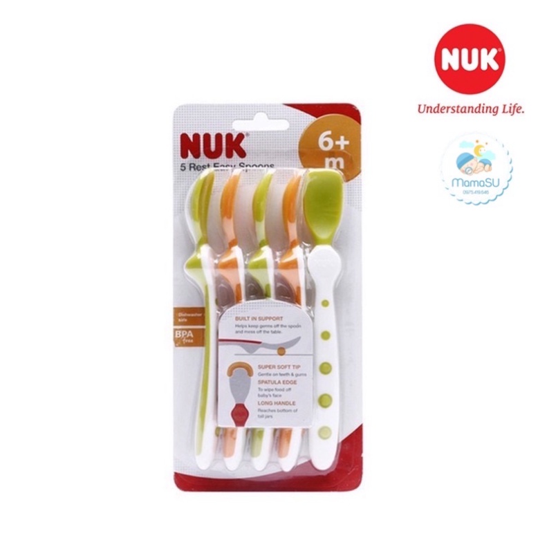 Thìa Nuk - Đức cao cấp siêu mềm cho bé ăn dặm