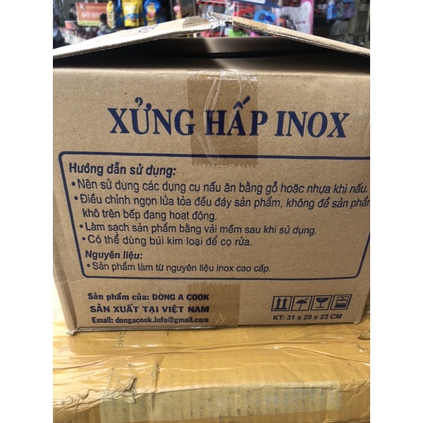 Nồi hấp 2 tầng HT COOk chất liệu inox dùng bếp từ size 28cm giá hấp rời lỗ hấp nhỏ tiện lợi