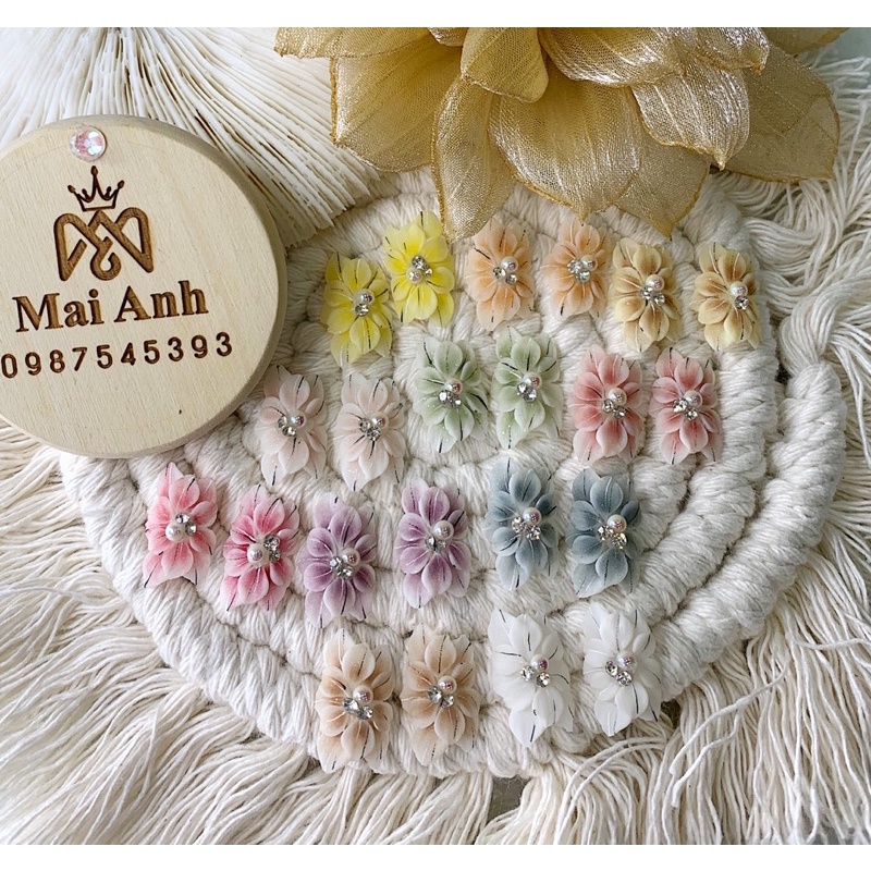 Hoa bột 12K - Hoa bột Nails nhiều màu MaiAnhNails