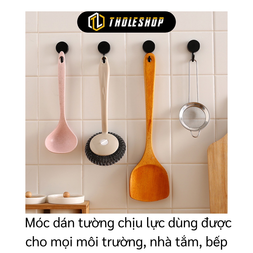 Móc Dán Tường - Combo 10 Móc Nhựa Treo Tường Nhà Bếp, Nhà Tắm Đa Năng Chịu Lực 9652