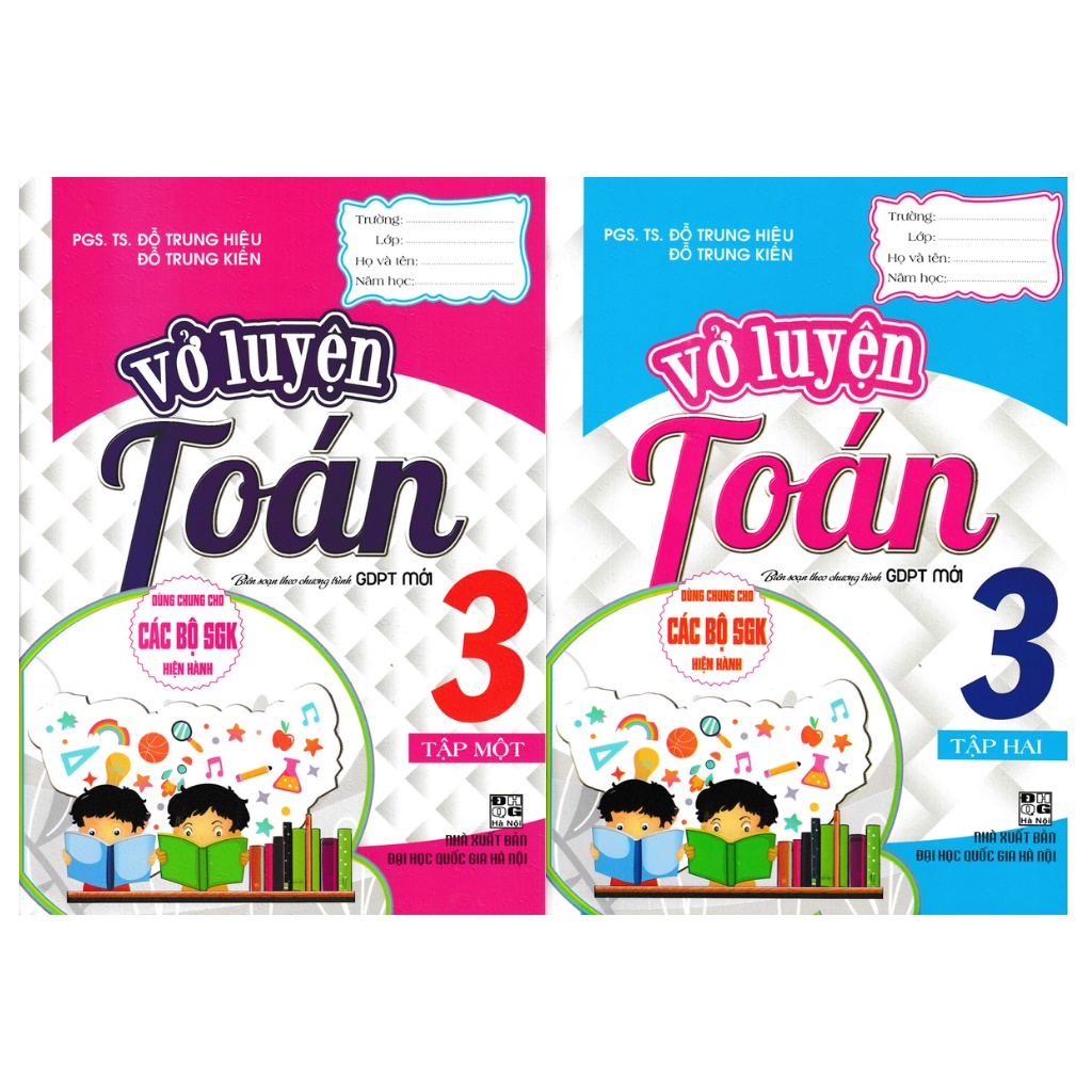 Sách - Combo Vở Luyện Toán Lớp 3 (Dùng Chung Cho Các Bộ SGK Hiện Hành) (Bộ 2 Cuốn)