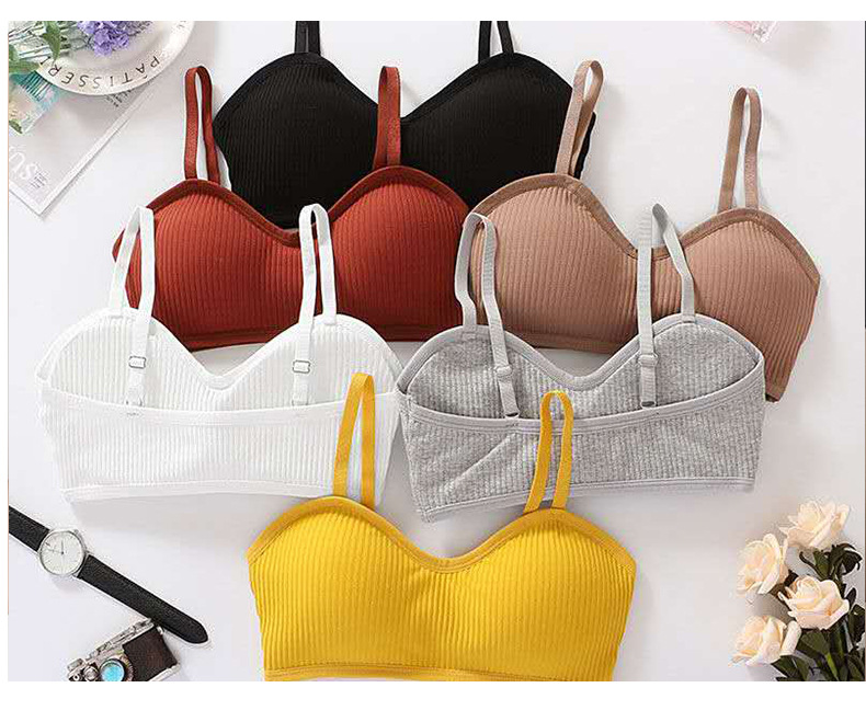 Áo lót thể thao hai dây không gọng phối đệm ngực chống nhìn trộm xinh xắn cho nữ | BigBuy360 - bigbuy360.vn