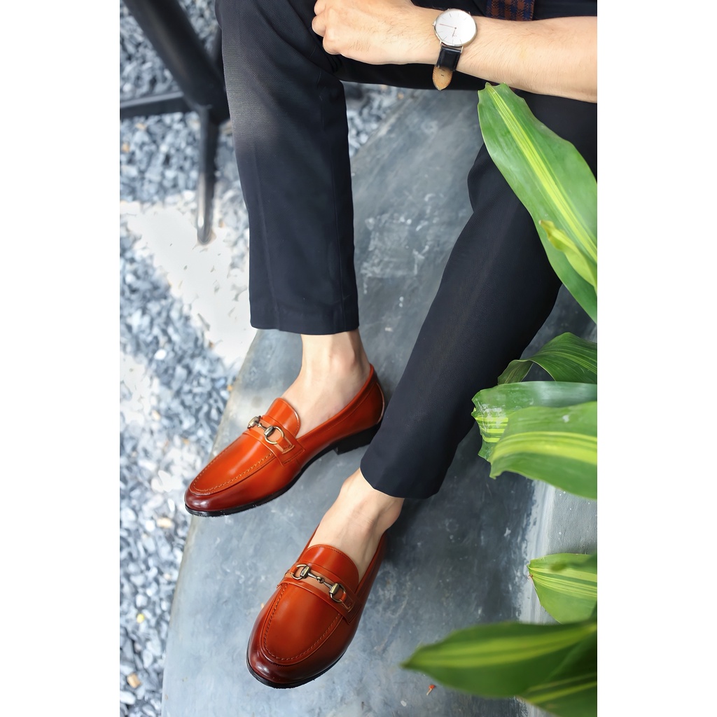 Giày Lười Loafer Nam Đai Dù Da Bò Nguyên Tấm Santoro Mã M661