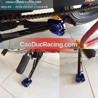 Đế lót chân chống nhôm CNC xe máy