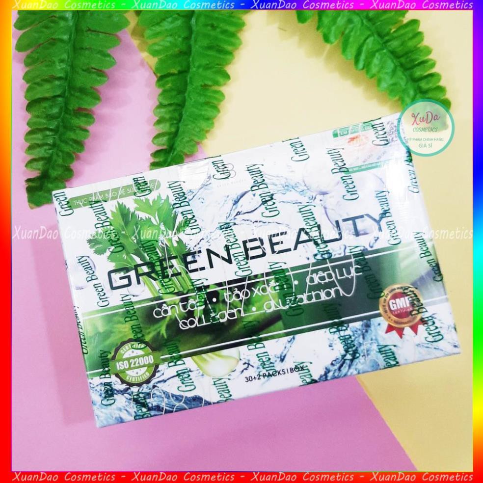 [XẢ HÀNG]  Nước Ép Cần Tây Green Beauty - Diệp lục colagen cần tây tảo xoắn giữ dáng đẹp da. Cam Kết Chính Hãng