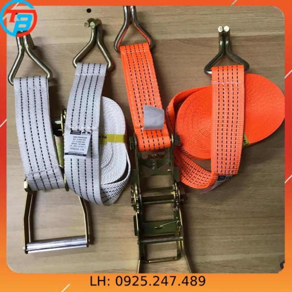 Tăng đơ vải. Dây cảo chằng hàng hóa, pallet bản rộng 5cm - Tải trọng 3 tấn