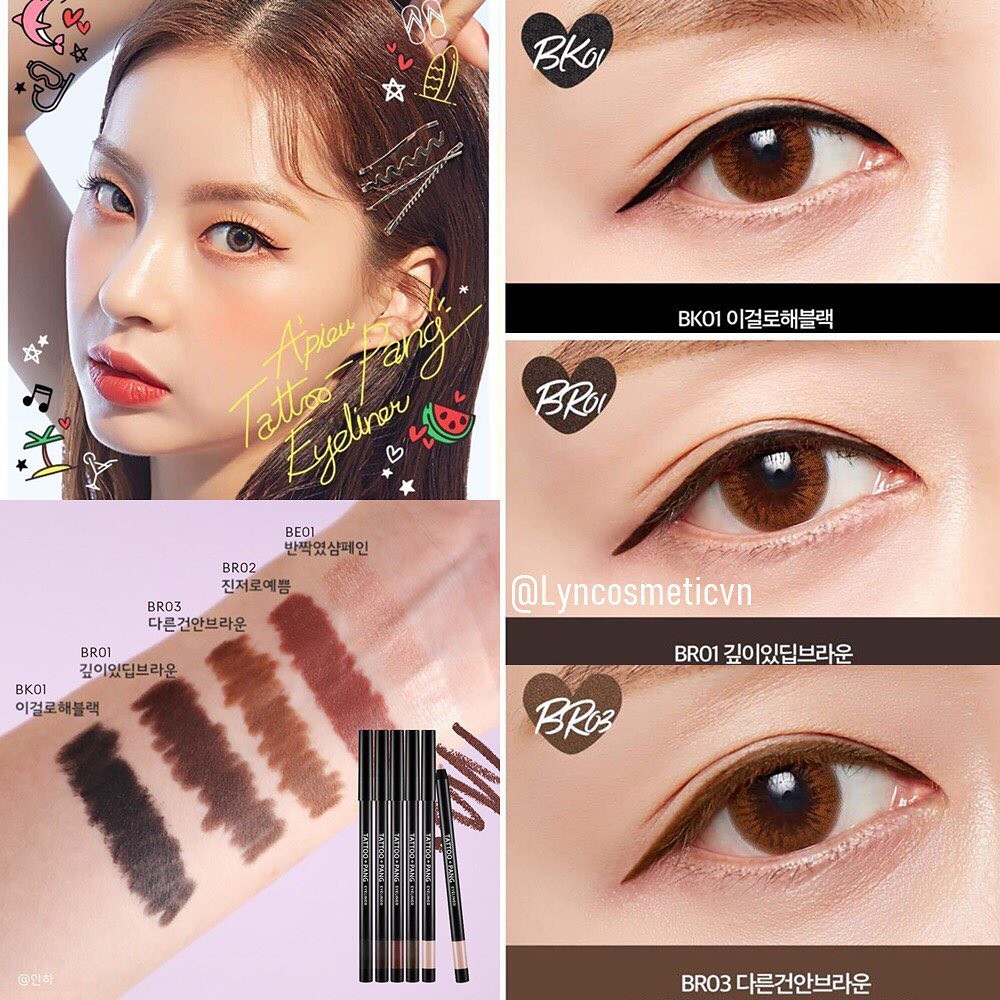 (SALE) Chì kẻ mắt không trôi A’pieu tattoo pang liner