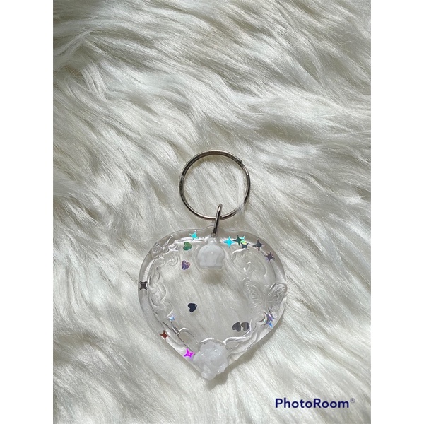 Heart resin / miếng đựng ảnh trái tim