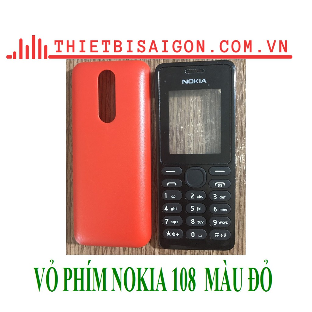 VỎ PHÍM NOKIA 108 MÀU ĐỎ