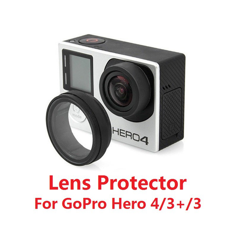 Vỏ bảo vệ ống kính GoPro UV Bộ chuyển đổi bộ lọc kính quang học cho GoPro 4 / 3 + / 3