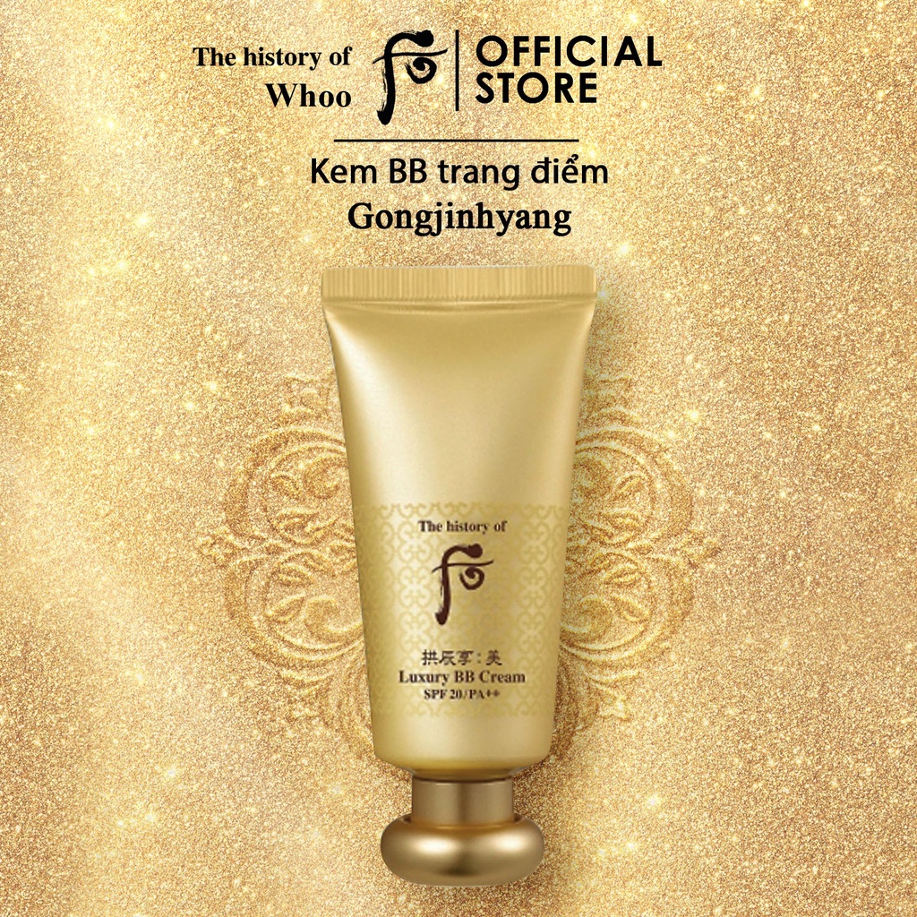 Kem BB trang điểm cao cấp WHOO Gongjinhyang Mi Luxury BB Cream SPF20, PA++ 45ml