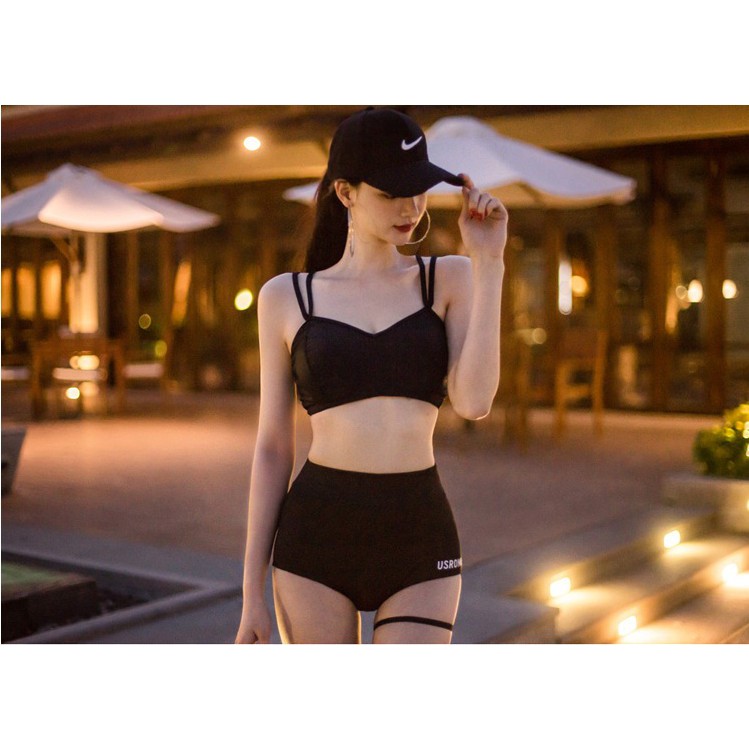 [Có sẵn] ÁO TẮM ĐỒ BƠI DÀI TAY ĐI BIỂN 3 MẢNH BIKINI ĐEN SANG CHẢNH CỰC ĐẸP | BigBuy360 - bigbuy360.vn