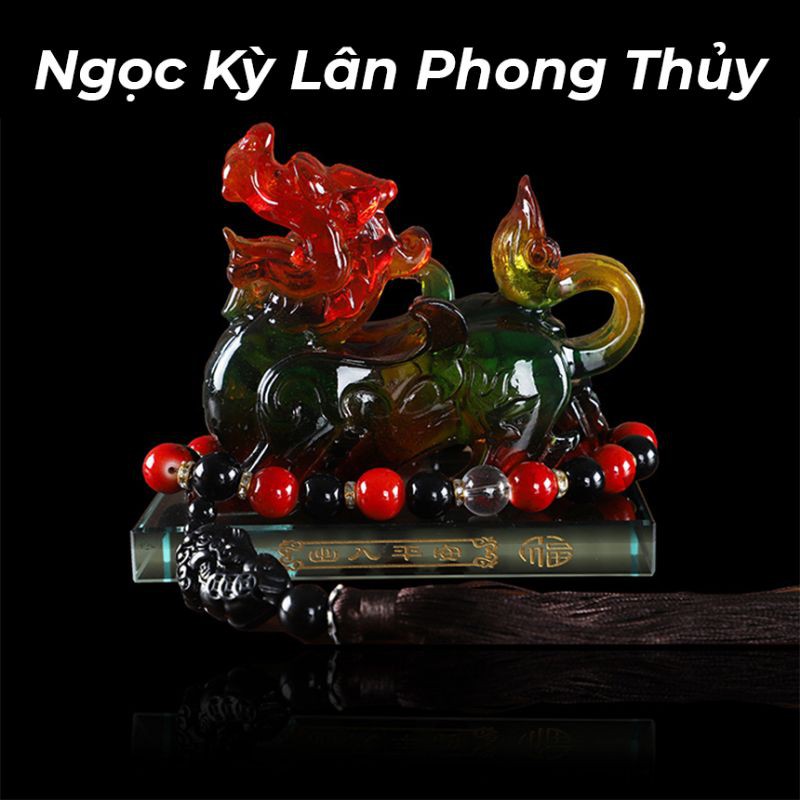 ⚡Tượng Ngọc Kỳ Lân Phong Thủy Trang Trí Nhà, Bàn Làm Việc, Bàn Học, Xe Hơi [Có Kèm Nước Hoa]⚡