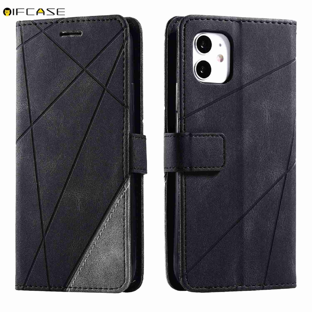 Ốp Điện Thoại Doanh Nhân Bằng Da Dạng Ví Nắp Lật Có Ngăn Đựng Thẻ Và Giá Đỡ Cho iPhone 11 Pro XS Max XR X 7 8 6 6s Plus
