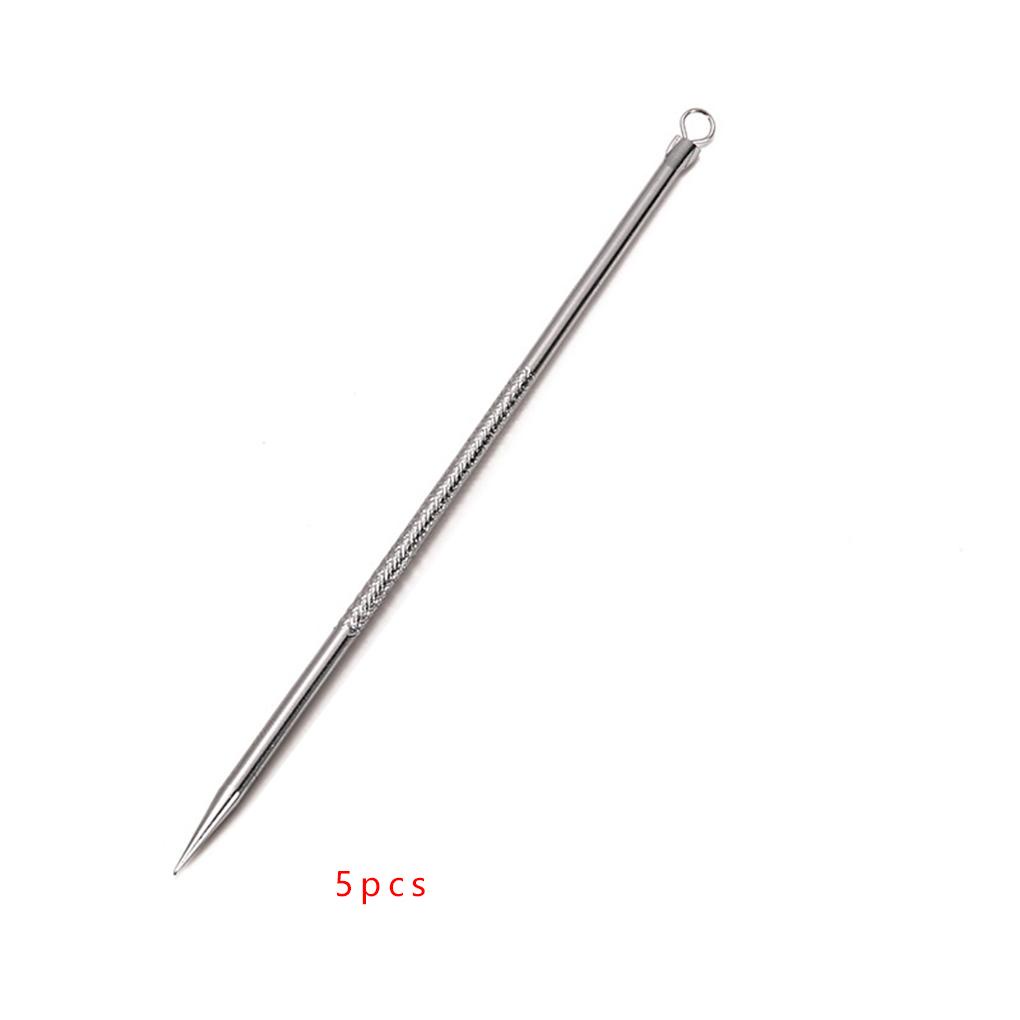 Set 5 Dụng Cụ Nặn Mụn Hai Đầu Bằng Thép Không Gỉ Màu Sắc Ngẫu Nhiên