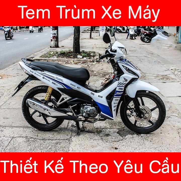 Tem Trùm Wave RSX Xanh Trắng