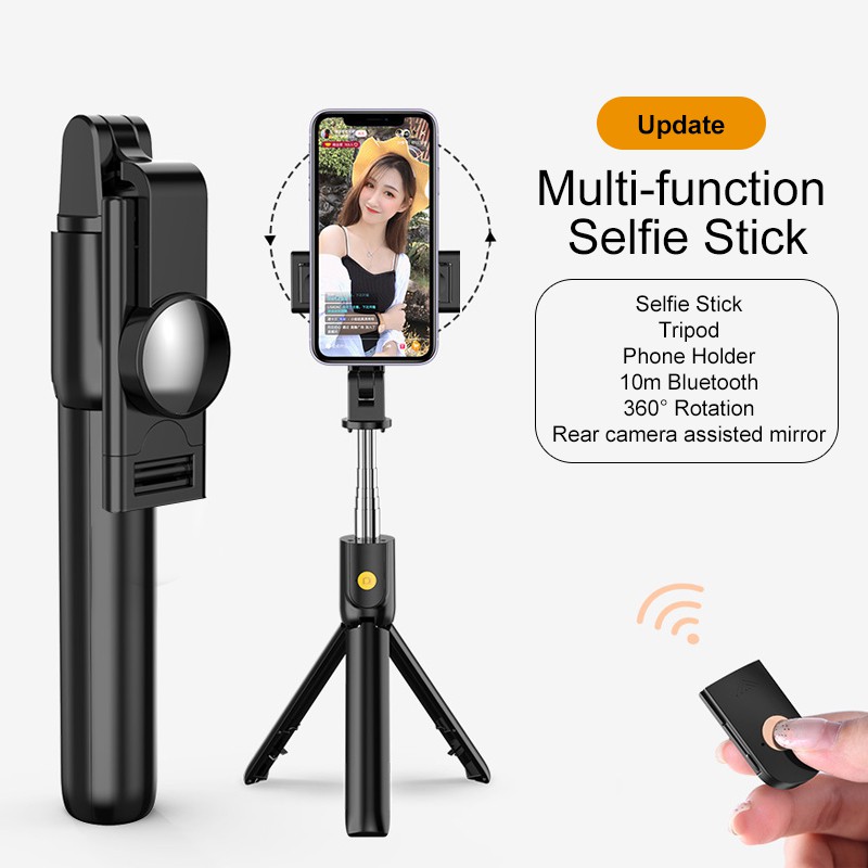 Gậy Selfie Bluetooth Xoay 360 Độ Có Điều Khiển Từ Xa Giá Đỡ | BigBuy360 - bigbuy360.vn