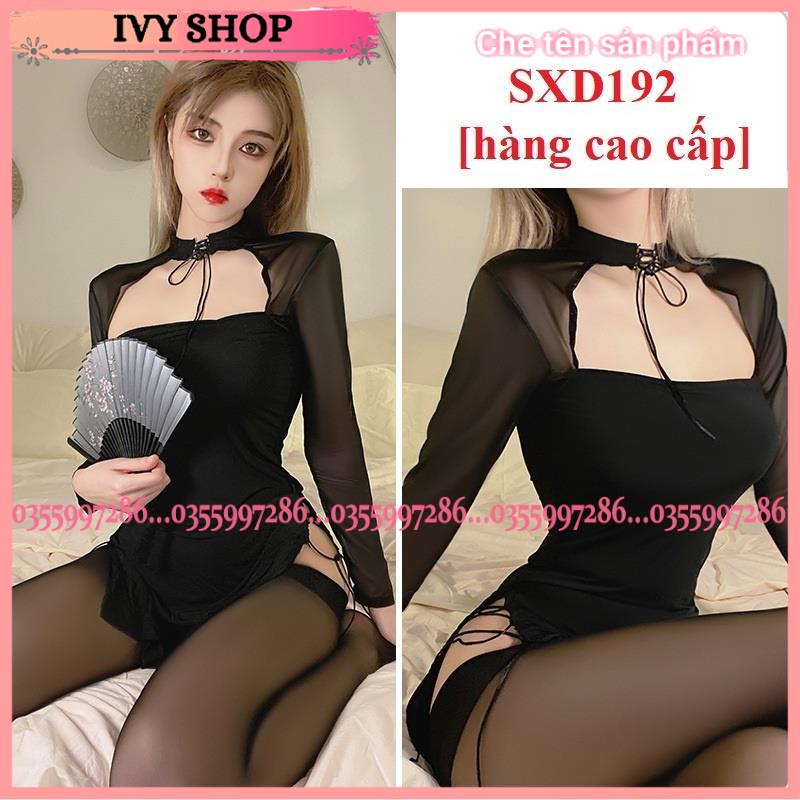 Váy Ngủ Nữ Sexy Phối Ren Cao Cấp - VLR190 SXD192 - Ivyshop