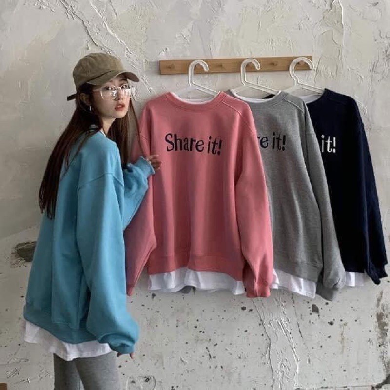 Áo Sweater Nỉ VERA , Áo Nỉ Nam Nữ Form Rộng Nhiều Màu | BigBuy360 - bigbuy360.vn
