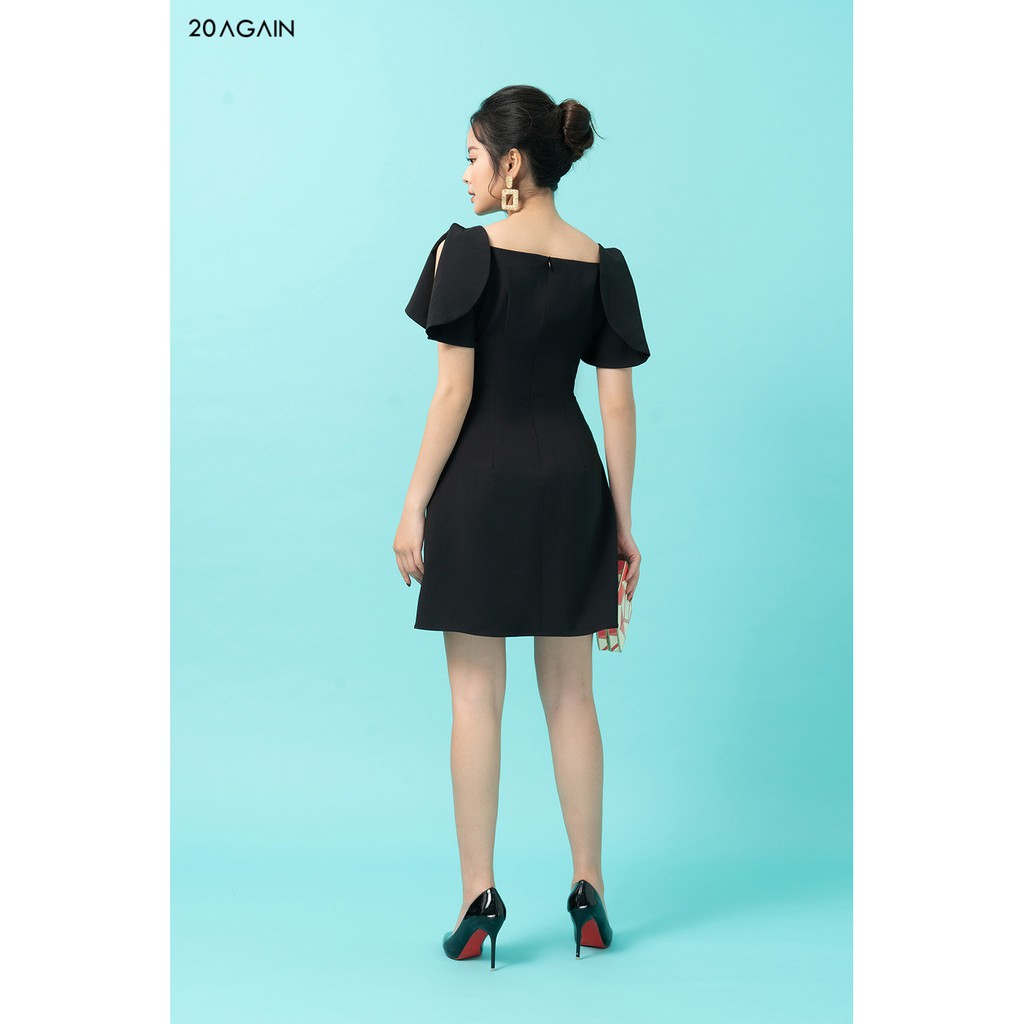 Đầm Xòe Xẻ Tay Cổ Vuông 20Again DEA1237 | BigBuy360 - bigbuy360.vn
