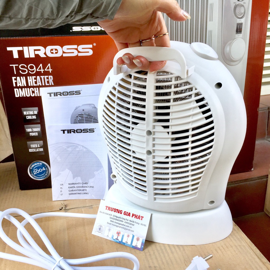 QUẠT SƯỞI TIROSS TS944 HAI CHIỀU, ĐIỆN ION ÂM, 2000W - HÀNG CHÍNH HÃNG