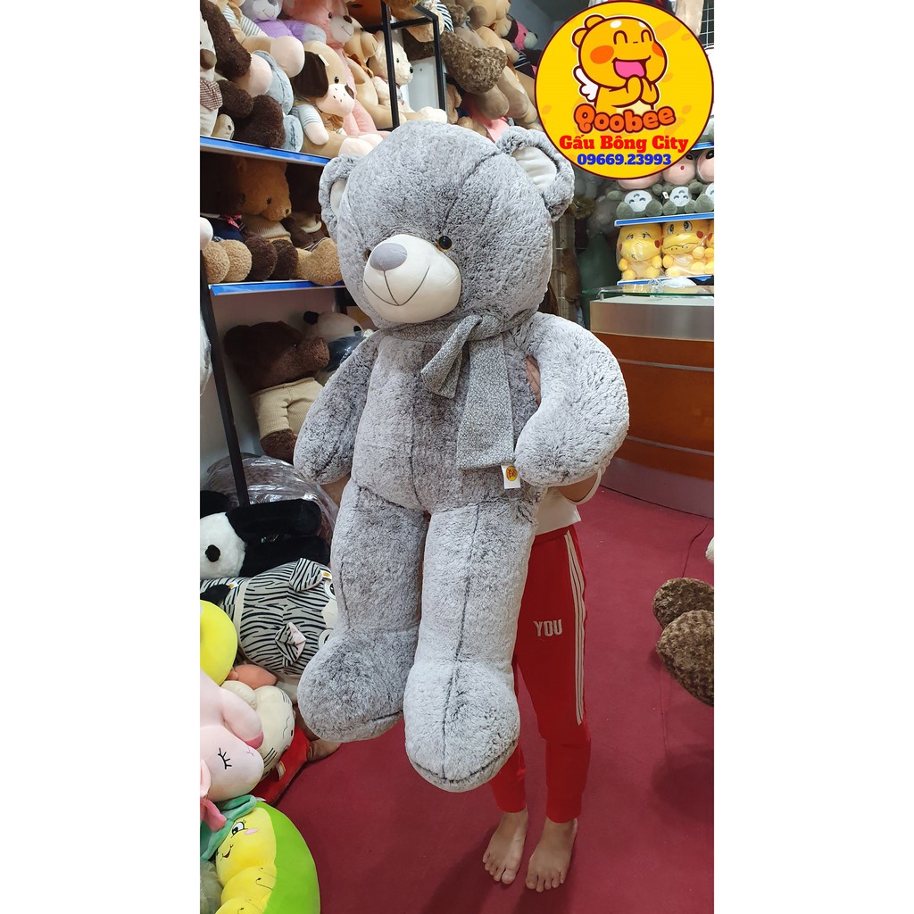 Gấu Bông Teddy Lông Tuyết - Thú Nhồi Bông cao cấp dễ thương