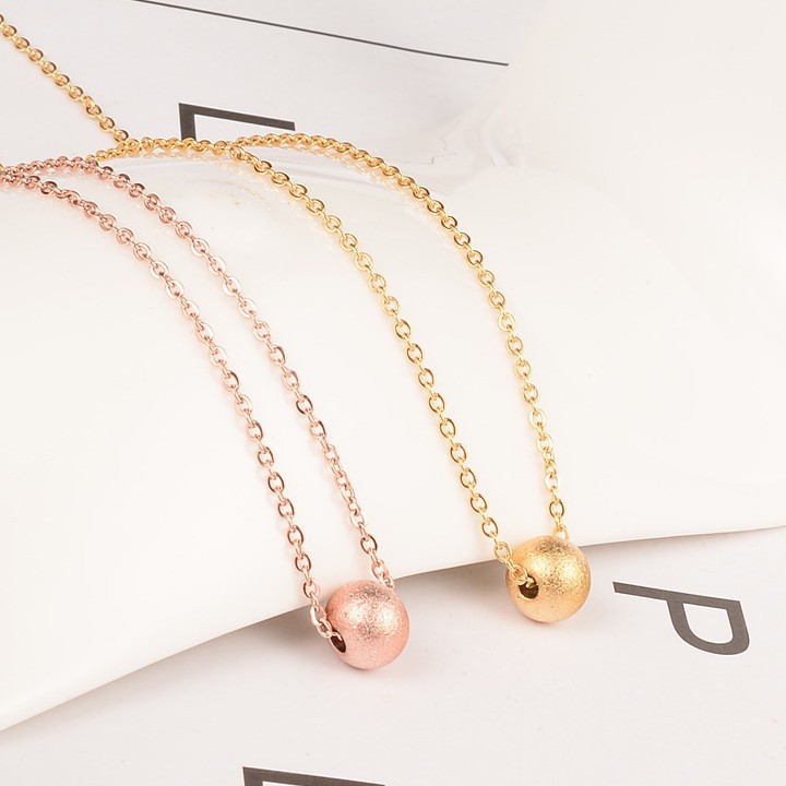 Dây Chuyền Trái Châu Phun Cát Titan Cao Cấp TT 1612