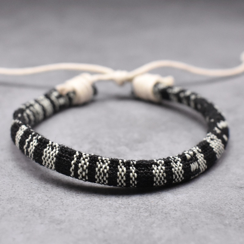 Boho Chủ Đề Vòng Tay Retro Handmade Họa Tiết Dân Tộc Nhiều Màu Sắc Dây Dệt Bện Bohimia Tình Bạn Vòng Tay Nam Nữ