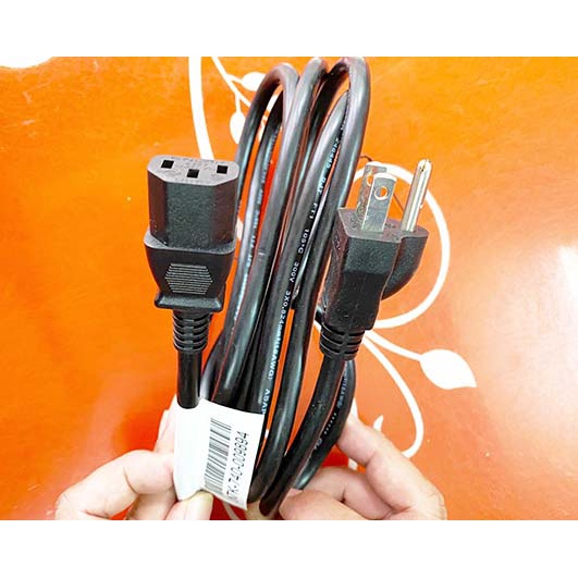 Dây nguồn 3 chân dài 1.5m chuẩn mỹ tiết diện lõi 3x0.75mm