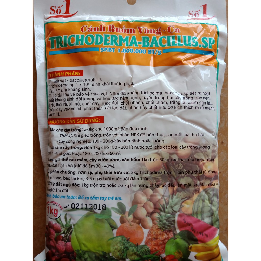 Chế phẩm nấm đối kháng Trichoderma Bacillus (1kg)