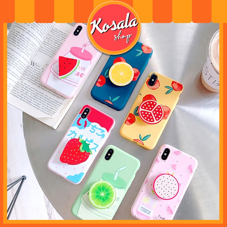 Ốp Iphone Dẻo Trái Cây + Pop