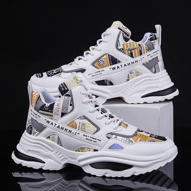 [Mã FAGREEN245 giảm tới 30K đơn 99K] Giày thể thao nam WataHHH Phối màu siêu đẹp , Giày nam đế cao 4,5cm mẫu mới 2021 | BigBuy360 - bigbuy360.vn