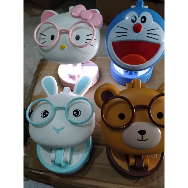 Đèn học đèn ngủ hình thú ngộ nghĩnh có bin tích sạc USB (nút bấm cảm ứng 1_2_3 chế độ )