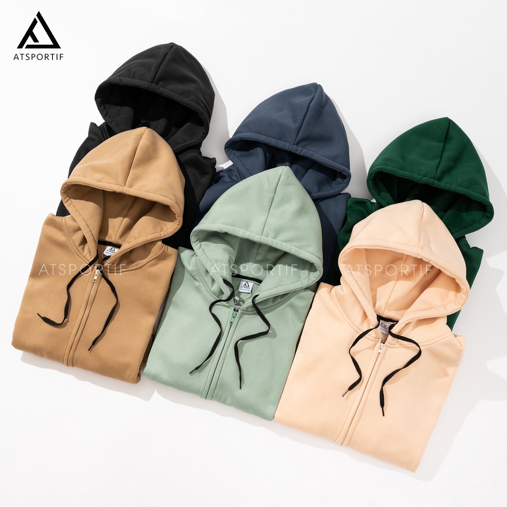 Áo Khoác Hoodie Zip nỉ bông tay dài unisex dáng rộng,năng động ,trẻ trung,thời trang, cá tính,full size,6 màu