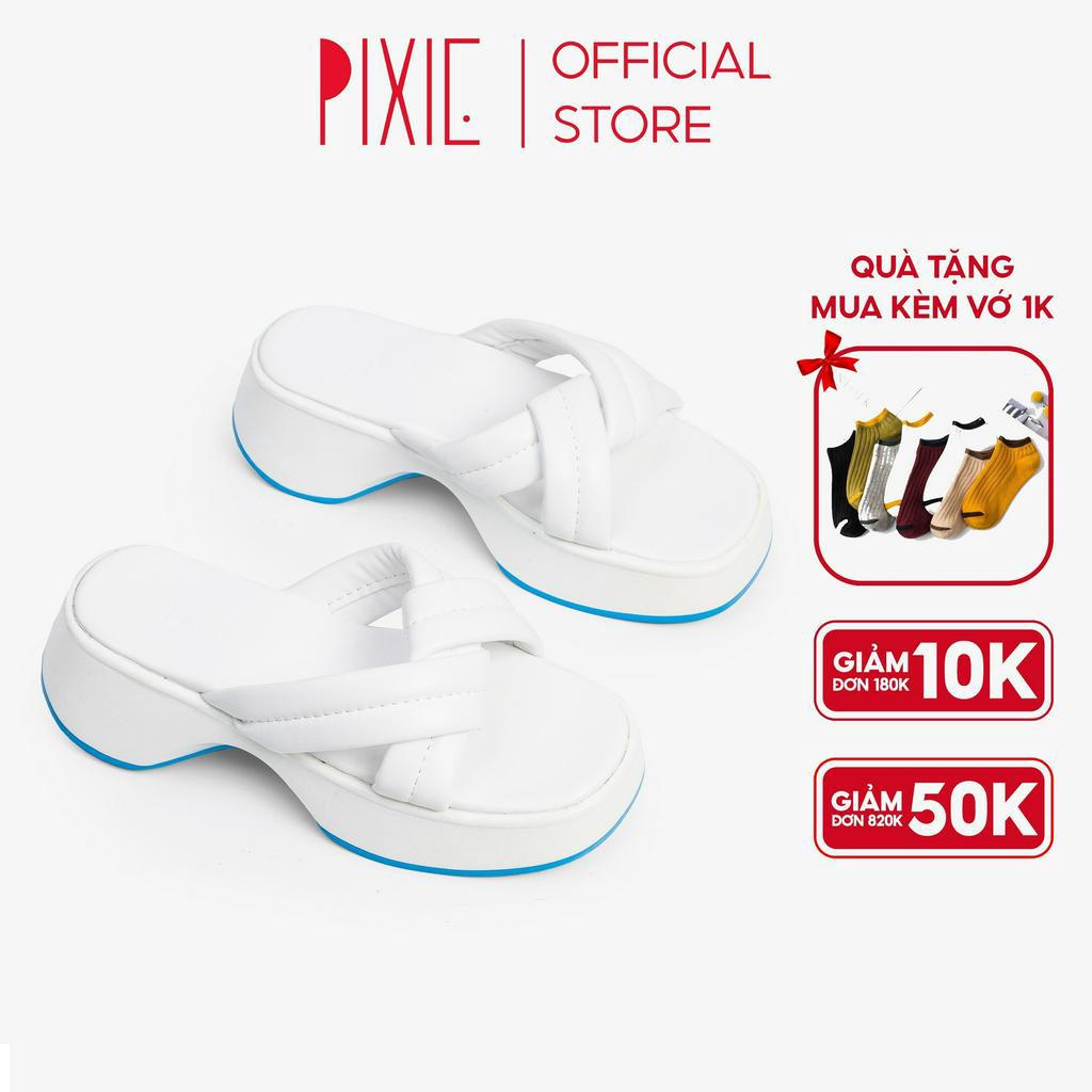 Dép Đế Xuồng 5cm Quai Đan Chéo H094 Pixie