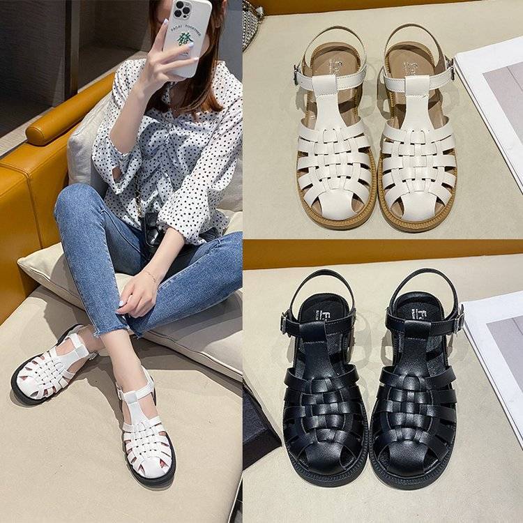 Giày Sandal Cao Gót Da Mềm Thời Trang Mùa Hè Cho Nữ