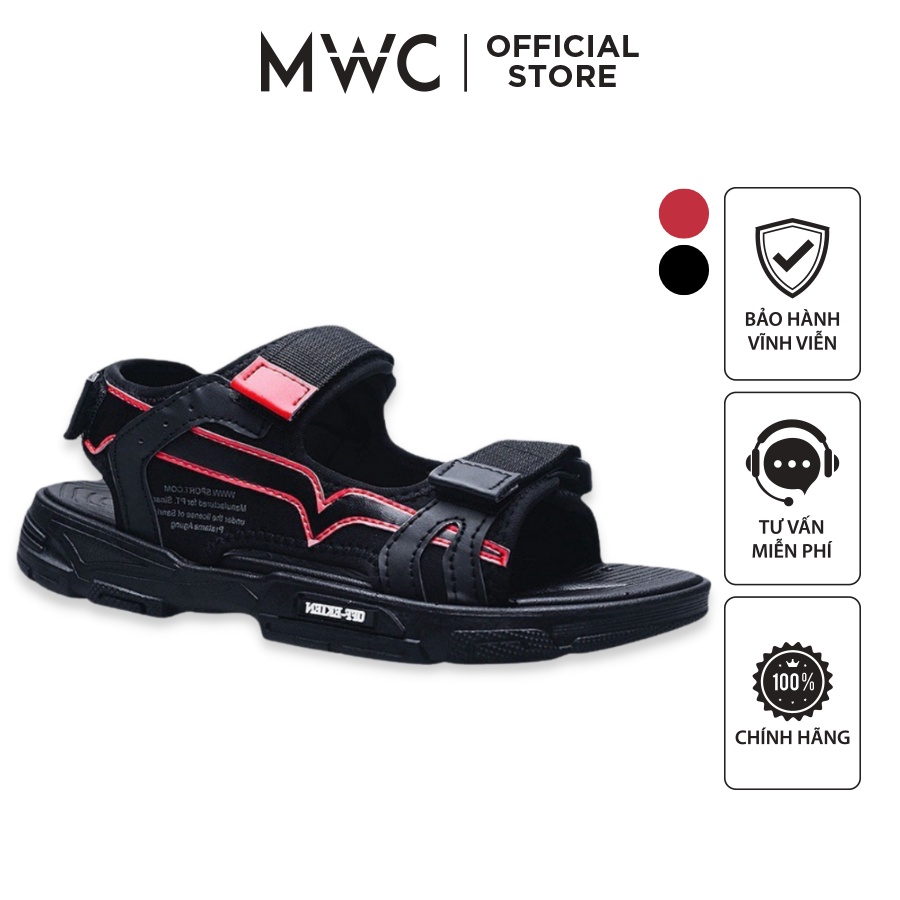 Giày Nam MWC 7065 - Giày Sandal Nam Quai Ngang Kiểu Dáng Streetwear Thời Trang Cá Tính