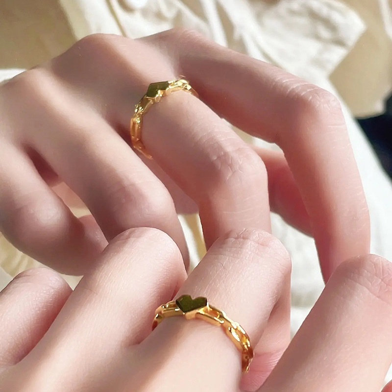 Nhẫn Bạc 925 Hình Trái Tim Đơn Giản Thời Trang Dành Cho Nữ