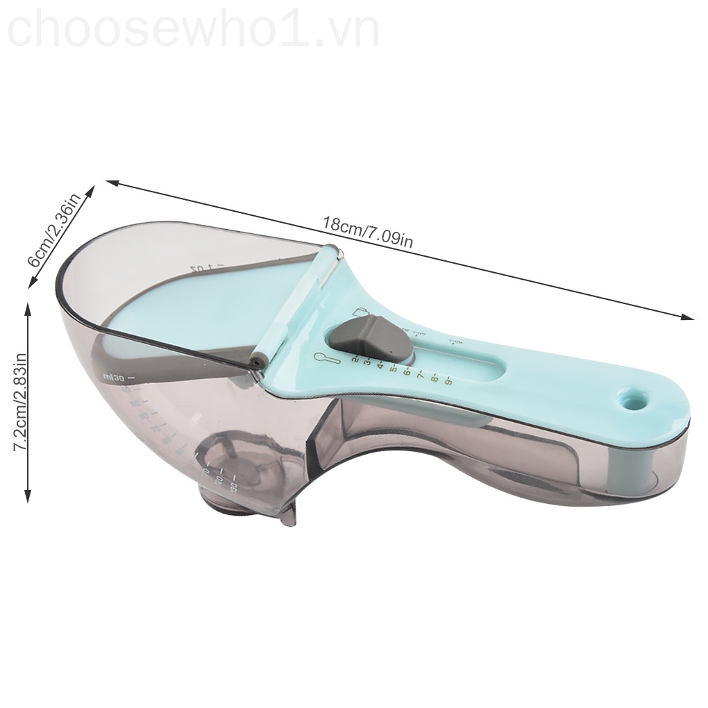Muỗng Đo Lường Gia Vị Bằng Nhựa Có Thể Điều Chỉnh Dùng Trong Nhà Bếp 1