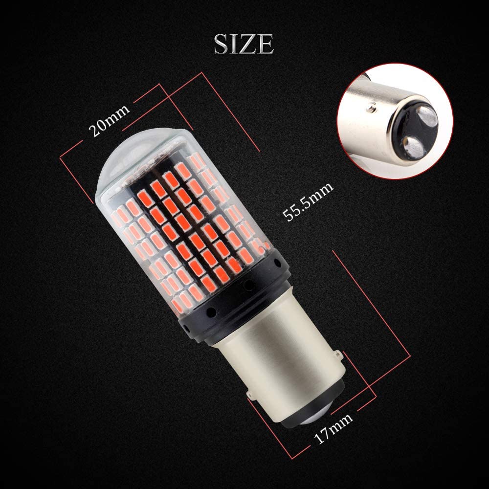 Bóng Đèn Led Chân 1157 Lắp Xi Nhan Xe Hơi Ô Tô - Siêu Sáng Với 144SMD 3014