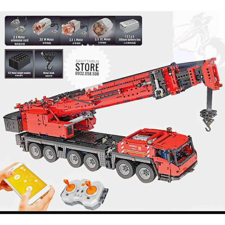 Lego Mouldking 17013 Lắp Ráp Xe Cần Cẩu