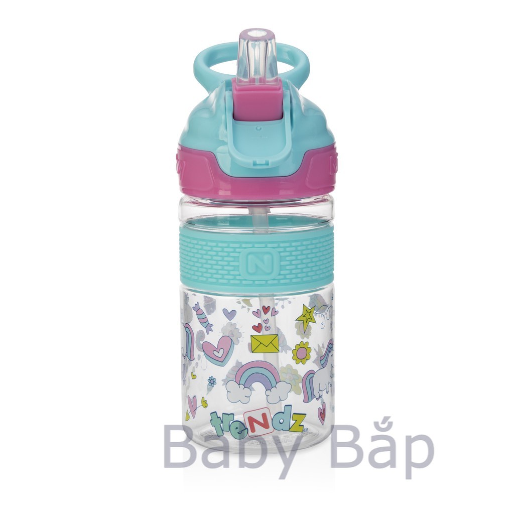 Bình uống nước ống hút Nuby 360ml nhựa Tritan